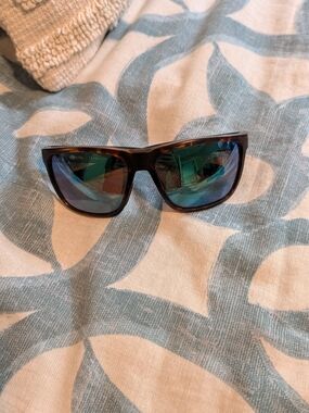 Costa Tortoiseshell Frame Sunglasses with Blue Mirrored Lenses